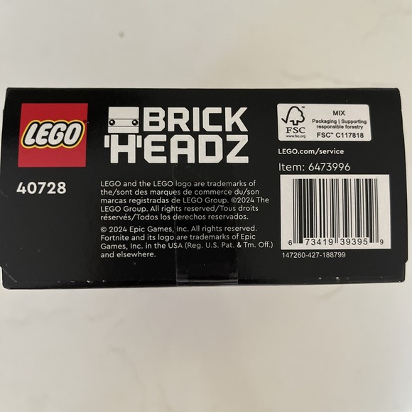 LEGO BRICK HEADZ  BRITE BOMBER  FORTNITE   40728 NEW SEALED - Picture 5 of 5